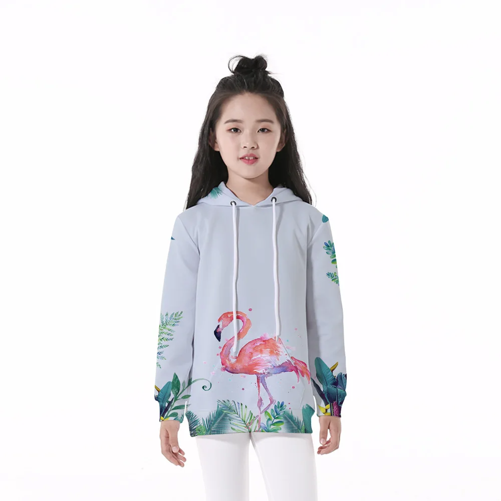 Girls 4-12 Y Spring Autumn Hooded Long Sleeve 3D Digital Print Ink Flamingos Pattern Hoodies Casual Loose Fit Girls Hoodies
Girls 4-12 Y Spring Autumn Hooded Long Sleeve 3D Digital Print Ink Flamingos Pattern Hoodies Casual Loose Fit Girls Hoodies