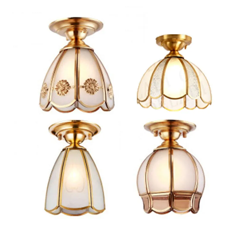 Nordic Ceiling Lights Flower Round Shade E27 Luxury Gold Color Copper Glass LED Ceiling Lamps Balcony Porch Illuminate
Nordic Ceiling Lights Flower Round Shade E27 Luxury Gold Color Copper Glass LED Ceiling Lamps Balcony Porch Illuminate