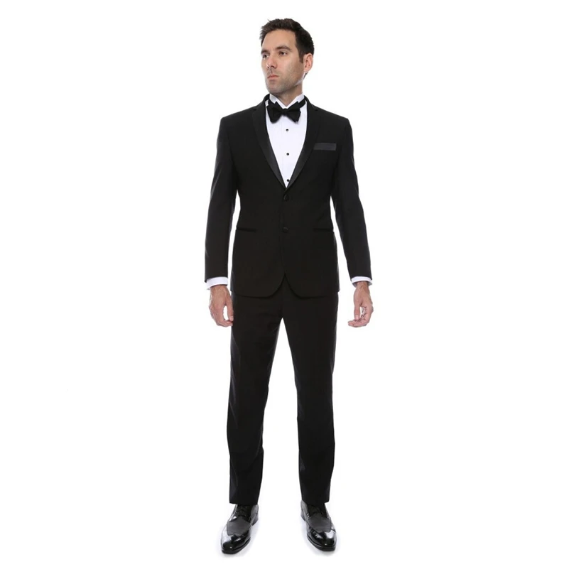 Custom Made Mens Suits Black Groomsmen Notch Satin Lapel Groom Tuxedos Wedding Best Men Suit (Jacket+Pants+bow Tie)
Custom Made Mens Suits Black Groomsmen Notch Satin Lapel Groom Tuxedos Wedding Best Men Suit (Jacket+Pants+bow Tie)