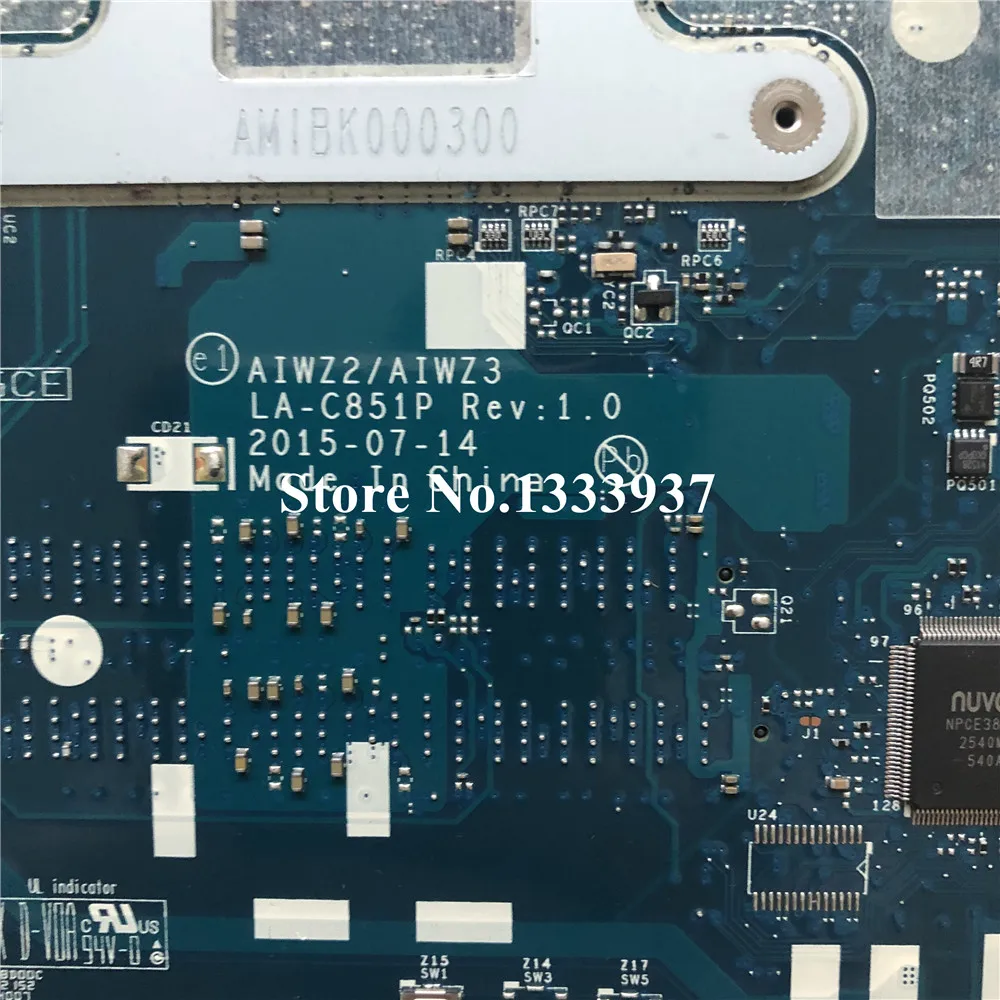 AIWZ2/AIWZ3 LA-C851P laptop motherboard 5B20K34647 For Lenovo 500-15ISK Mainboard I7-6500U
AIWZ2/AIWZ3 LA-C851P laptop motherboard 5B20K34647 For Lenovo 500-15ISK Mainboard I7-6500U