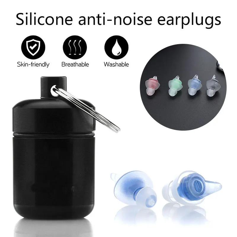 2 Pair Silicone Noise Reduction Ear Plugs Upgrade Waterproof Tactical Hunting Earplugs Ear Protection Ear Plug bouchon oreille
2 Pair Silicone Noise Reduction Ear Plugs Upgrade Waterproof Tactical Hunting Earplugs Ear Protection Ear Plug bouchon oreille