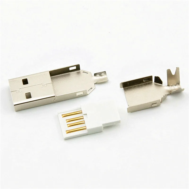 10sets USB 2.0 Type A Welding Type Male Plug Nickel Plated Connectors usb-A Tail Socket 3 in 1 DIY Adapter
10sets USB 2.0 Type A Welding Type Male Plug Nickel Plated Connectors usb-A Tail Socket 3 in 1 DIY Adapter