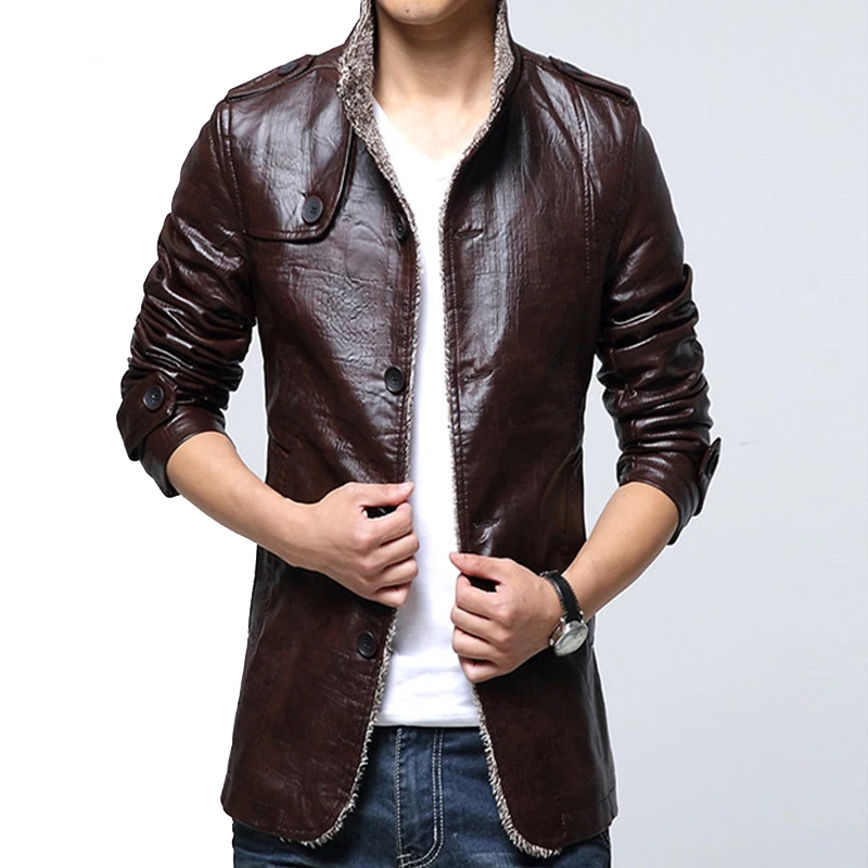 IFRICH Mens PU Leather Jackets Autumn Winter Smart Casual Leather Jacket Men Slim Business Jacket Faux Leather Fur Coat
IFRICH Mens PU Leather Jackets Autumn Winter Smart Casual Leather Jacket Men Slim Business Jacket Faux Leather Fur Coat