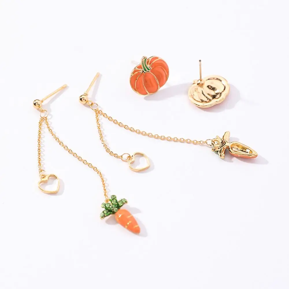 1 Pair Woman Creative Design Carrot Shape Pendant Long Chain Dangle Earrings Pumpkin Jewelry Accessories Exquisite Earrings
1 Pair Woman Creative Design Carrot Shape Pendant Long Chain Dangle Earrings Pumpkin Jewelry Accessories Exquisite Earrings