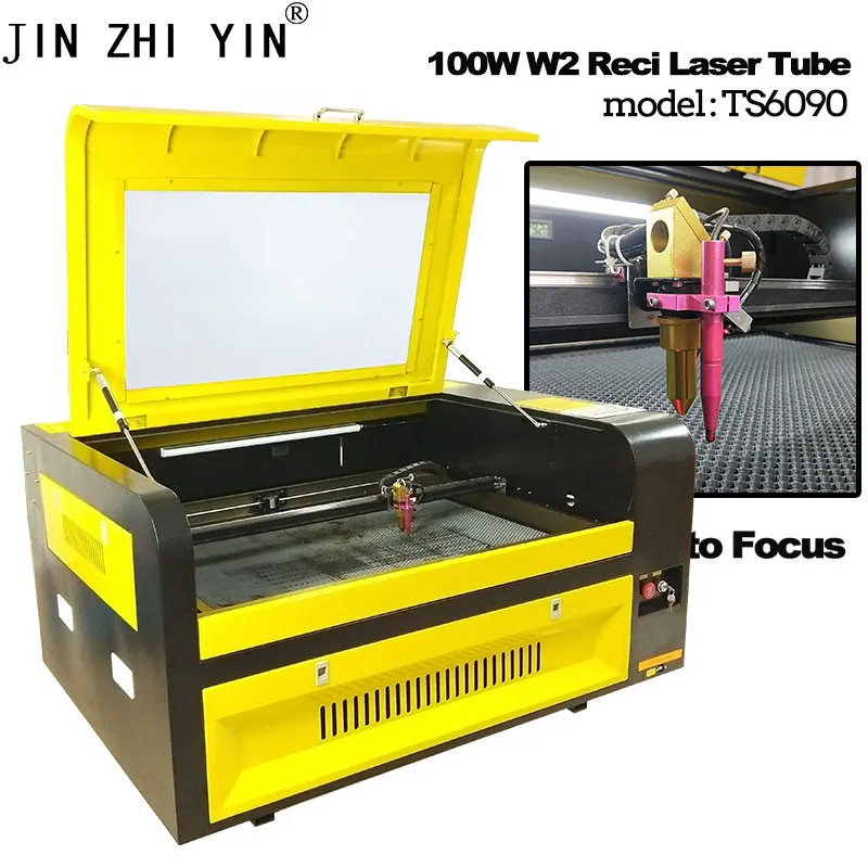 JIN ZHI YIN 100w reci laser tube co2 laser CNC Ruida 6090 laser engraving cutter machine laser marking machine
JIN ZHI YIN 100w reci laser tube co2 laser CNC Ruida 6090 laser engraving cutter machine laser marking machine