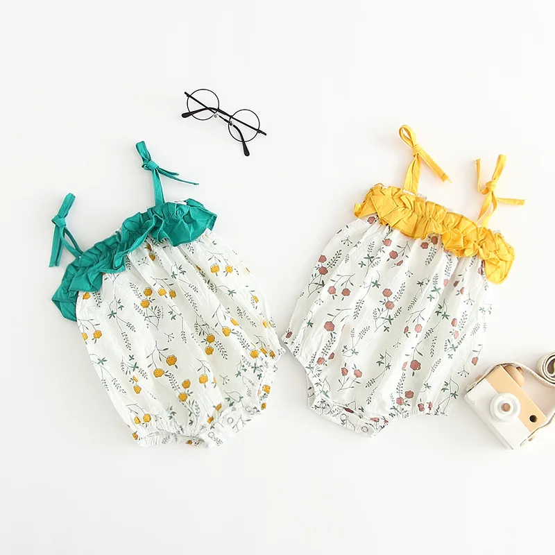 Ruffles lace floral newborn baby clothes summer sling jumpsuit infant baby girls onesie toddler costumes children clothing sets
Ruffles lace floral newborn baby clothes summer sling jumpsuit infant baby girls onesie toddler costumes children clothing sets