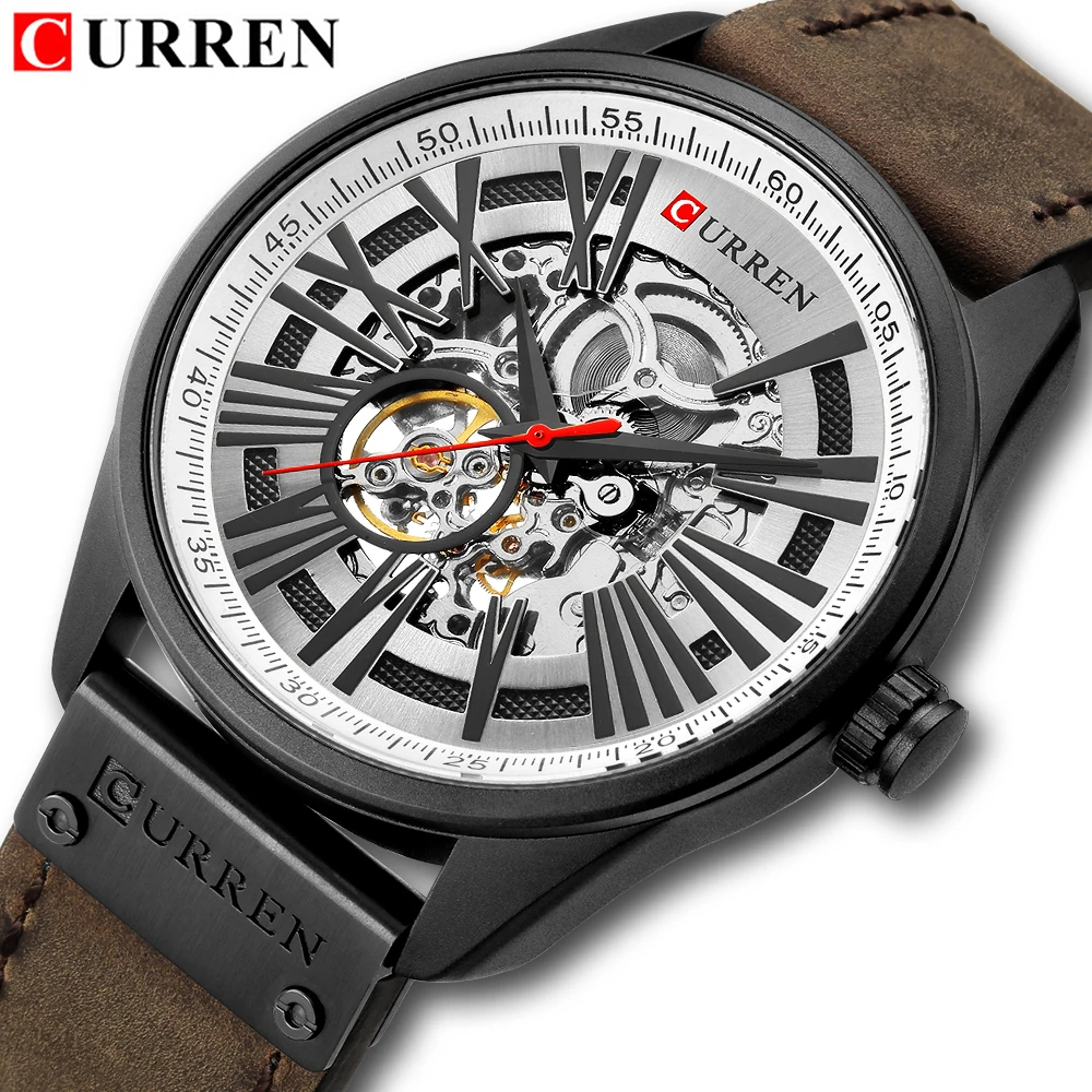 New Fashion CURREN Luxury Brand Watch Men's Automatic Mechanical Watch Men Sports Waterproof Leather Watches Relogio Masculino
New Fashion CURREN Luxury Brand Watch Men's Automatic Mechanical Watch Men Sports Waterproof Leather Watches Relogio Masculino