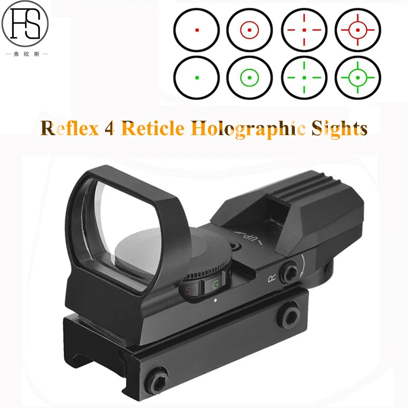 Tactical Gun Accessories Holographic Reflex 4 Reticle Red Green Dot Sight Hunting Rifle Optics Sight Shooting Riflescope 11/20mm
Tactical Gun Accessories Holographic Reflex 4 Reticle Red Green Dot Sight Hunting Rifle Optics Sight Shooting Riflescope 11/20mm