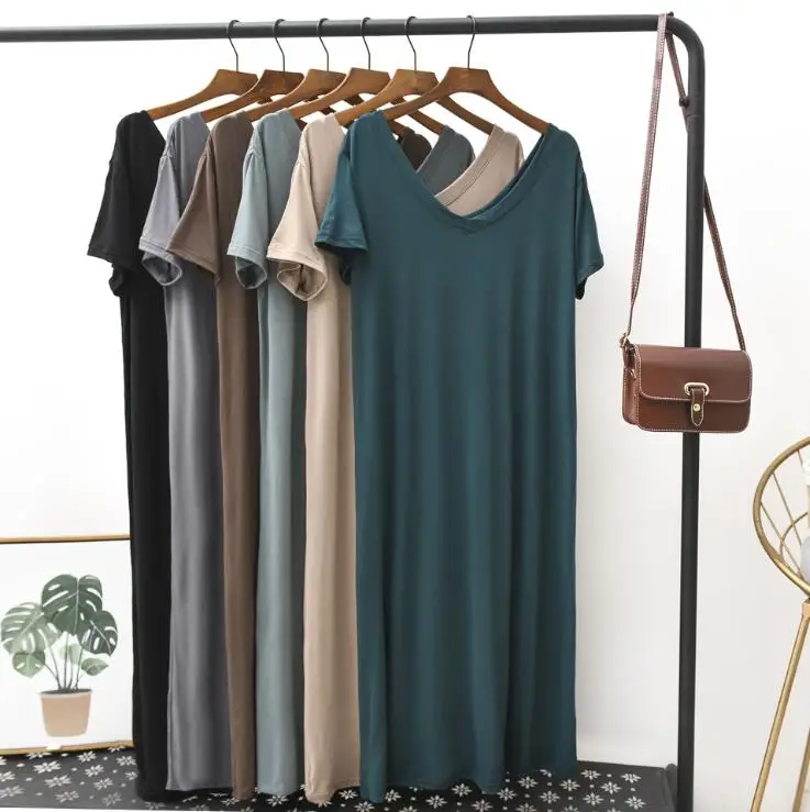 Maternity clothing summer short-sleeve maternity dress Modal cotton over-the-knee full dress maternity nightwear hospital gown
Maternity clothing summer short-sleeve maternity dress Modal cotton over-the-knee full dress maternity nightwear hospital gown