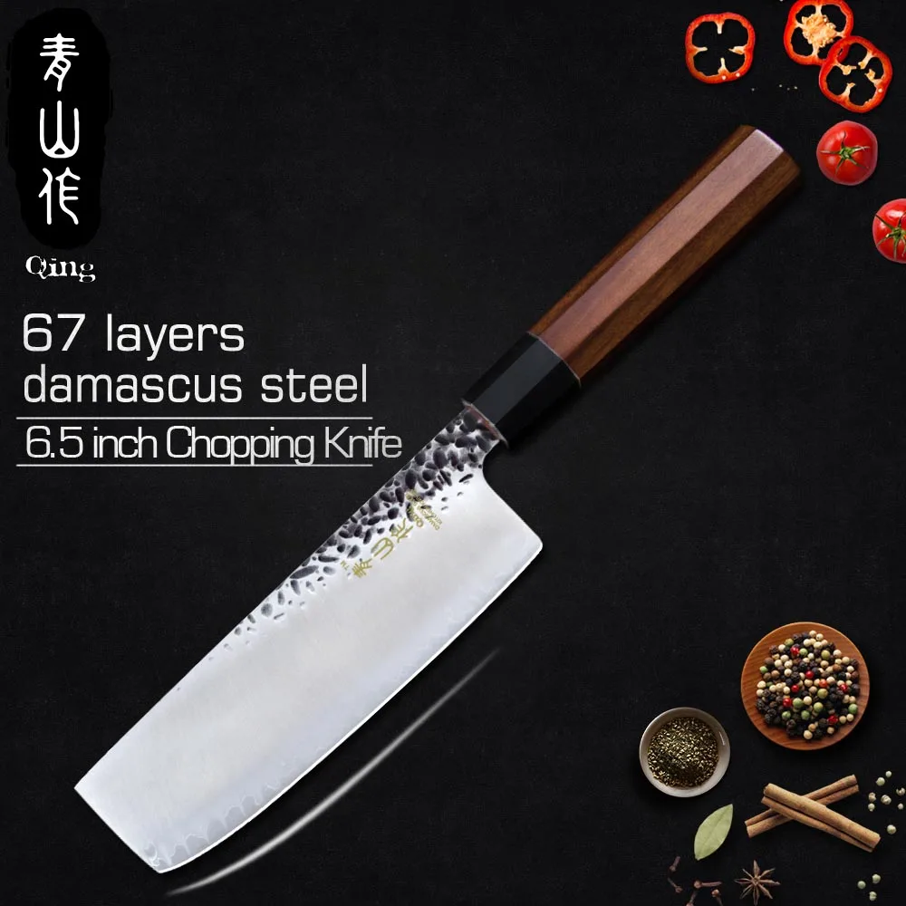 Нож Santoku ручной работы кованый кухонный нож из дамасской стали инструмент для