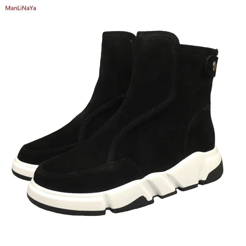 Snow boots women's wool skin one 2019 winter new leather flat bottom zipper and ankle boots luxury design women's platform women
Snow boots women's wool skin one 2019 winter new leather flat bottom zipper and ankle boots luxury design women's platform women