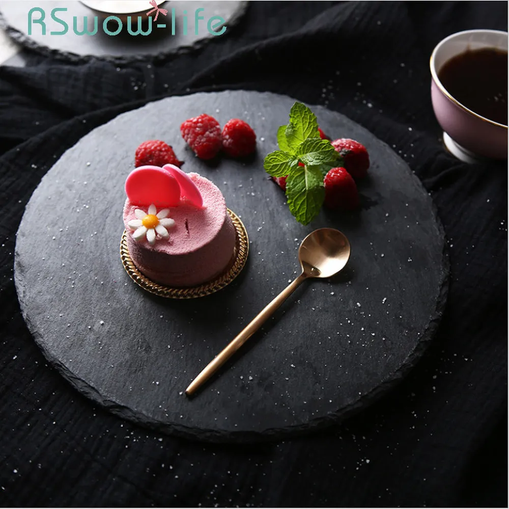 Black Disc Western Cold Cut Tray Creative Rock Swing Plate Sushi Sashimi Plate Set Dessert Tray For Restaurant Supplies
Black Disc Western Cold Cut Tray Creative Rock Swing Plate Sushi Sashimi Plate Set Dessert Tray For Restaurant Supplies