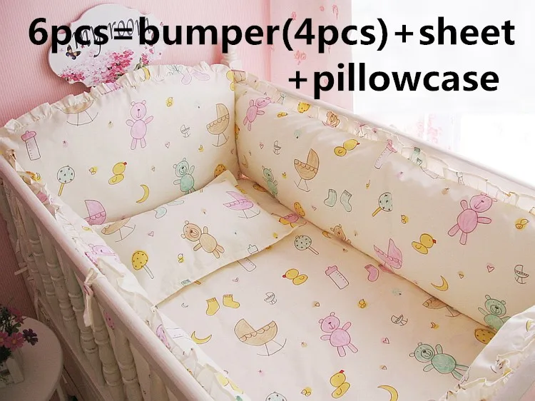 Promotion! 6PCS kit berço Baby cradle Baby bedding set cunas Baby Sheet Bumper Bed Set (bumpers+sheet+pillow cover)
Promotion! 6PCS kit berço Baby cradle Baby bedding set cunas Baby Sheet Bumper Bed Set (bumpers+sheet+pillow cover)