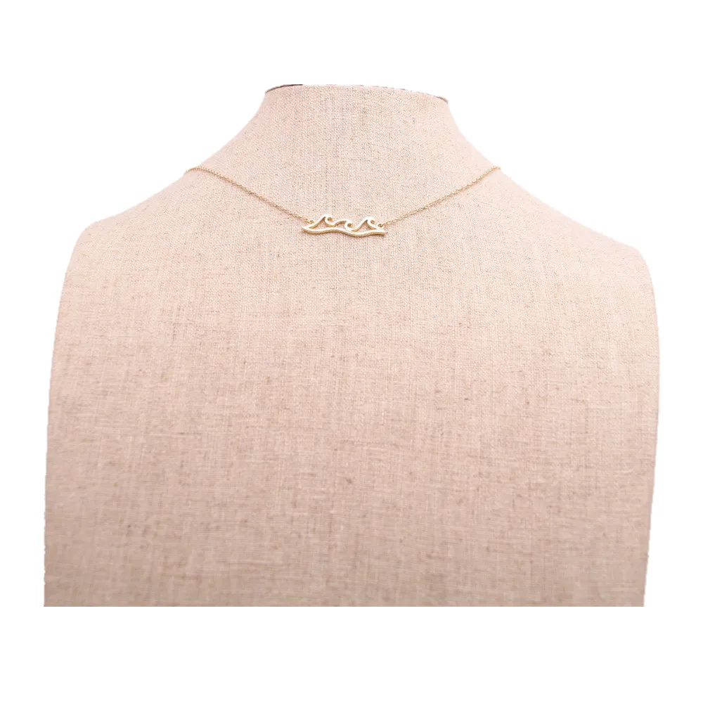 Trendy The Waves Pendant Necklace for Women Or Men