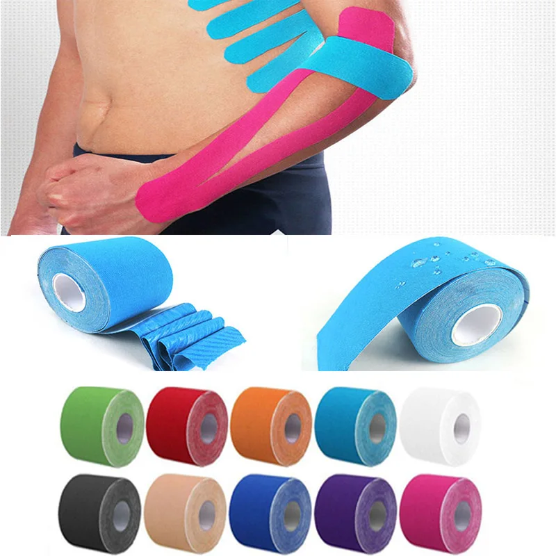 11 color 5cm X 5m Fitness Kinesiology Tape Roll Cotton Elastic Adhesive Muscle Bandage Strain Injury Support Neuromuscular Sport
11 color 5cm X 5m Fitness Kinesiology Tape Roll Cotton Elastic Adhesive Muscle Bandage Strain Injury Support Neuromuscular Sport