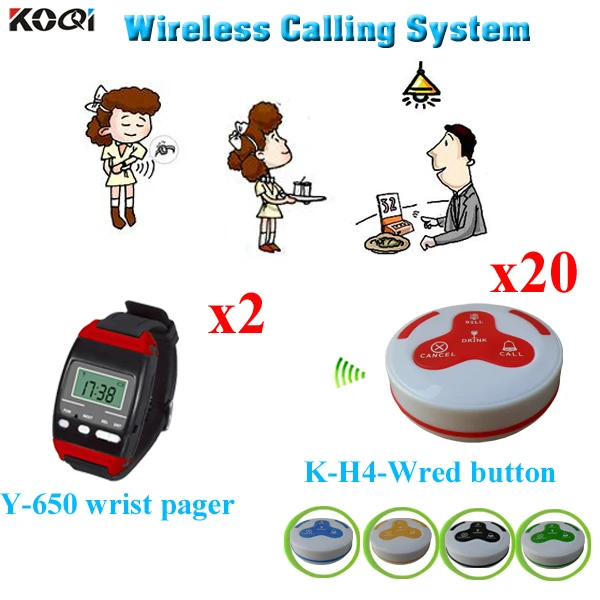 Personal Monitor System Wireless Long Range Distance For 2pcs Waiter Watch Pager And 20pcs Waterproof Call Button
Personal Monitor System Wireless Long Range Distance For 2pcs Waiter Watch Pager And 20pcs Waterproof Call Button
