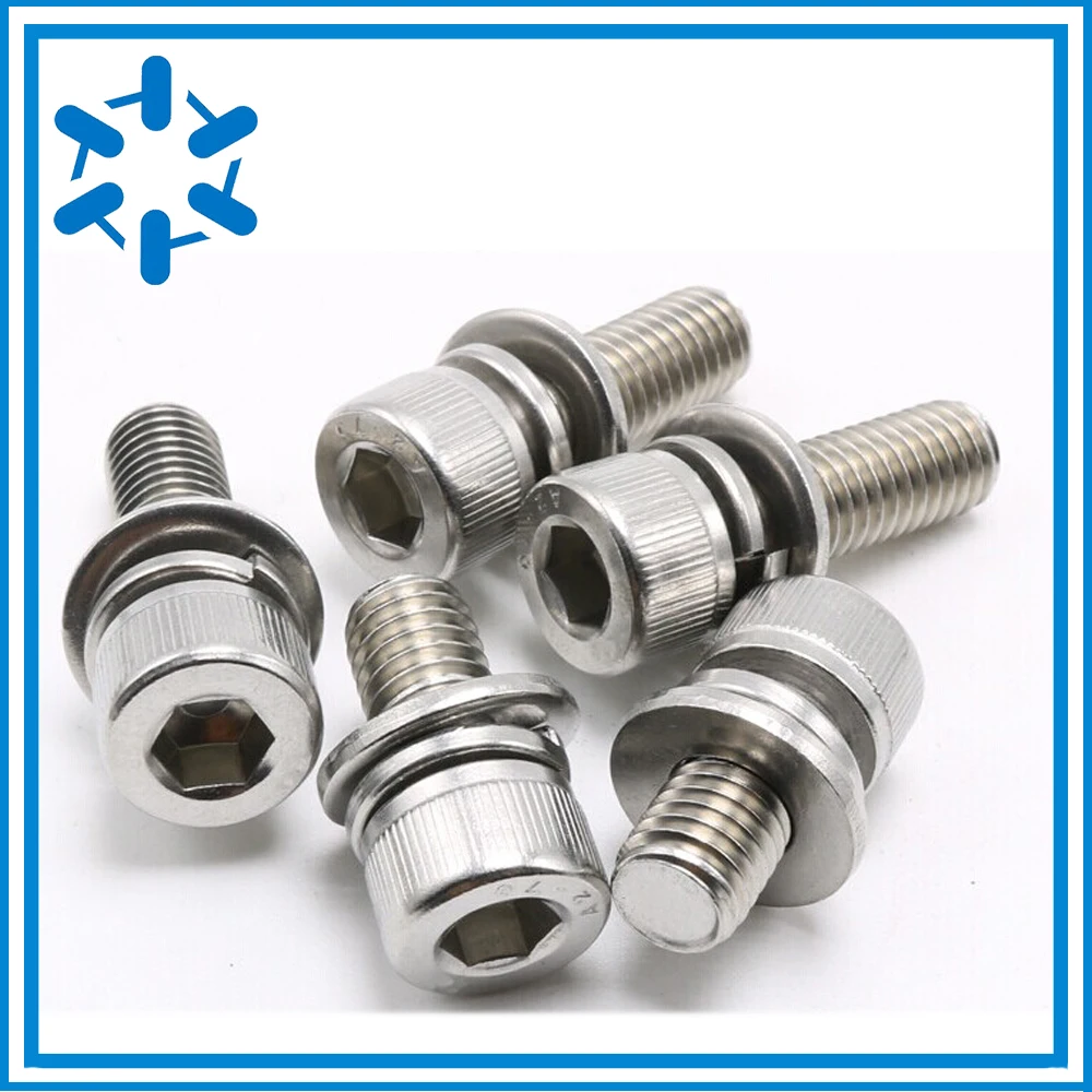 100pcs/lot Stainless steel hexagaon socket head sems cap bolt cap screw M5*8/10/12/14/16/18/20/25/30/35
100pcs/lot Stainless steel hexagaon socket head sems cap bolt cap screw M5*8/10/12/14/16/18/20/25/30/35