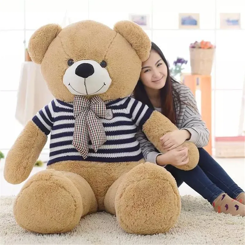 80CM 2016 Soft Bear With Stripe Cothes PP Cotton Stuffed Doll Plush Bears Kids Toys Birthday Gifts Beautiful Presents
80CM 2016 Soft Bear With Stripe Cothes PP Cotton Stuffed Doll Plush Bears Kids Toys Birthday Gifts Beautiful Presents