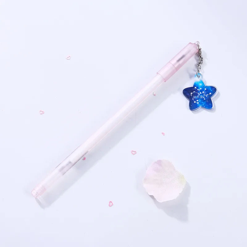 2 pcs/1lot Gel Pen Cute romantic constellation pendant School Office Supply Student Stationery Kids Gift Automatic Pencil 0.38mm
2 pcs/1lot Gel Pen Cute romantic constellation pendant School Office Supply Student Stationery Kids Gift Automatic Pencil 0.38mm
