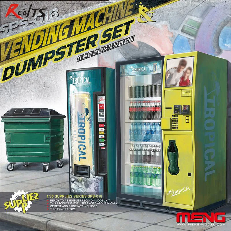 Торговый автомат и пылесборник RealTS MENG МОДЕЛЬ 1/35 SPS 018 комплект пластиковых