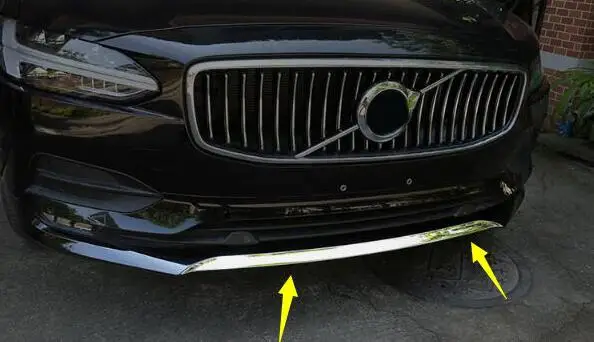 For Volvo S90 2016 2017 2018 stainless steel Front bumper lips cover trim strips Car Styling Accessories 1pcs
For Volvo S90 2016 2017 2018 stainless steel Front bumper lips cover trim strips Car Styling Accessories 1pcs