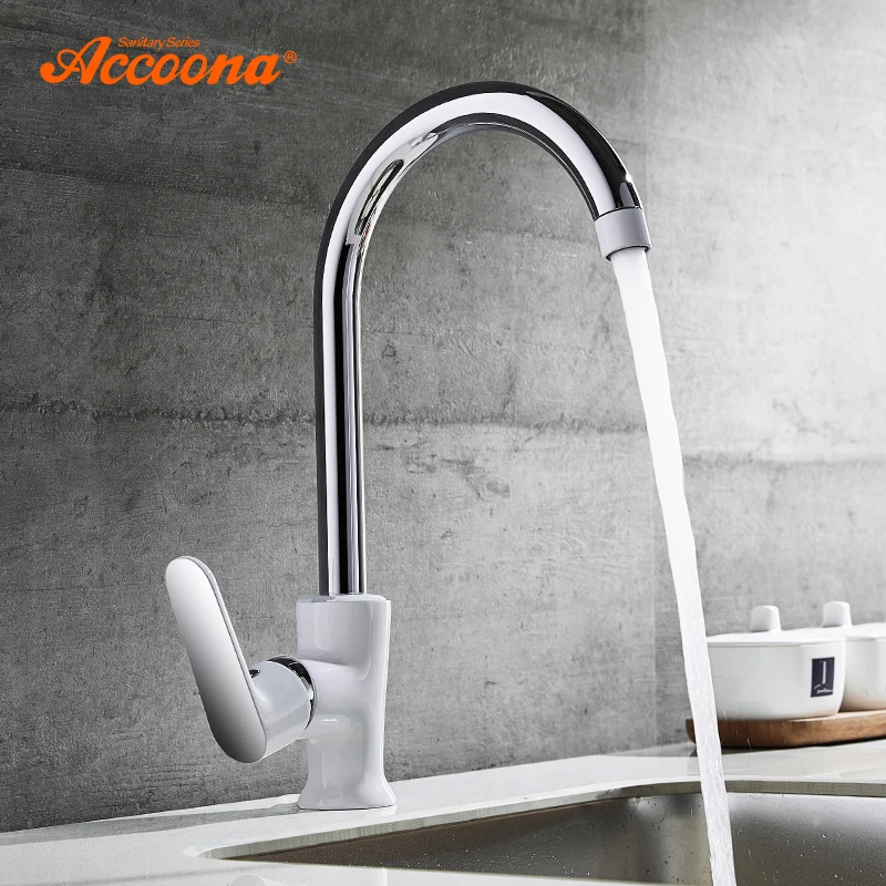 Accoona 360 Degree Rotation Kitchen Faucet Rule Shape Curved Outlet Pipe Single Holder 4 Color Tap Brass Sink Faucet A4566
Accoona 360 Degree Rotation Kitchen Faucet Rule Shape Curved Outlet Pipe Single Holder 4 Color Tap Brass Sink Faucet A4566