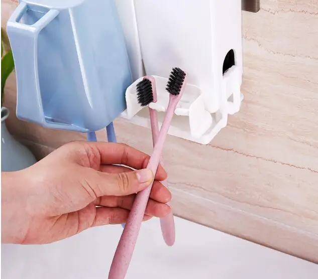 1SET Multi-function Wall Hanging Traceless Sticking Toothbrush Rack Shelf Washing Cover Device Toothbrush Holder with Cup KP 024
1SET Multi-function Wall Hanging Traceless Sticking Toothbrush Rack Shelf Washing Cover Device Toothbrush Holder with Cup KP 024