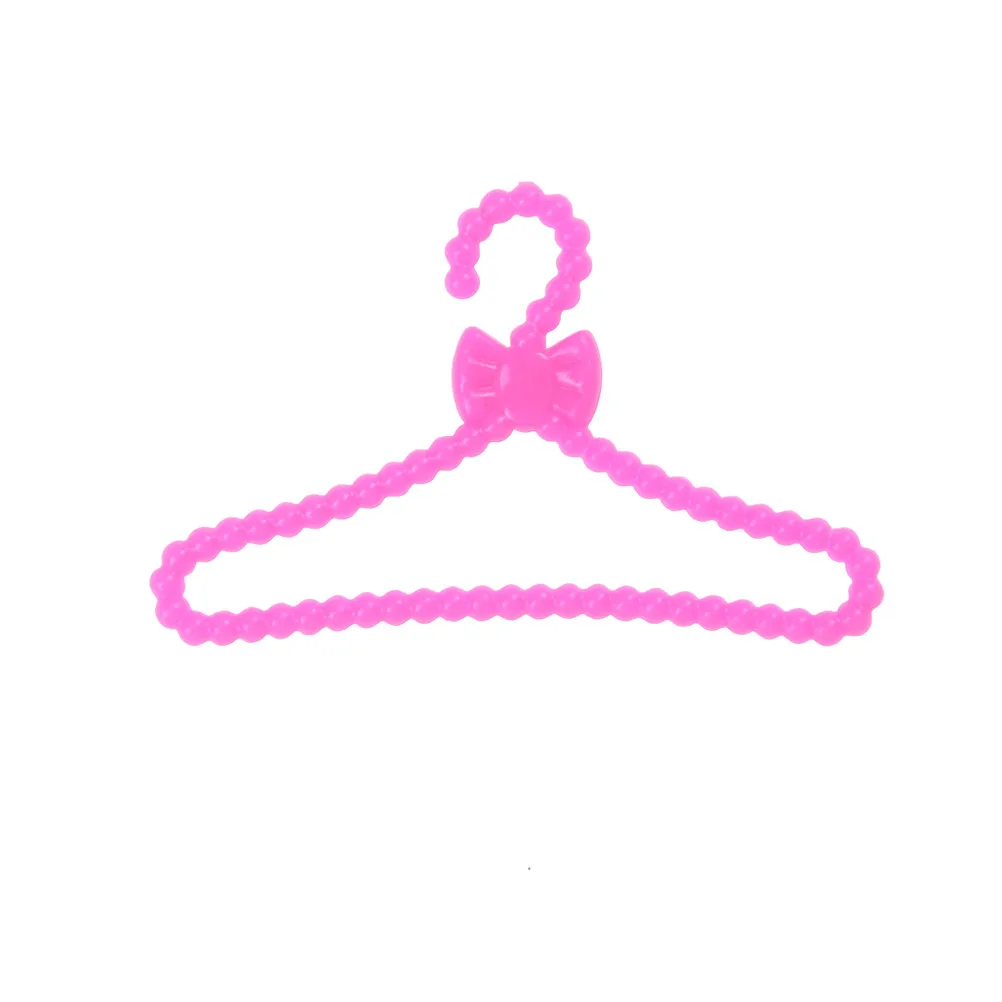 10 шт./лот вешалки розового цвета аксессуары для кукол одежда платье наряд юбка