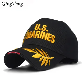 Mens US MARINES Baseball Cap Tactical Hats Snapback Cap Hat Adjustable Navy Seal Gorras