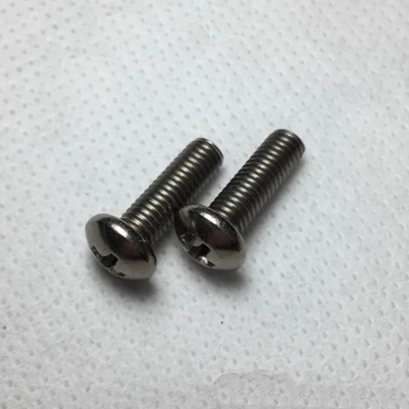 

4pcs M3 A2 titanium screw Pan head cross GB818 machine pure titaniums GR2 Round heads Phillips 4mm-20mm Length