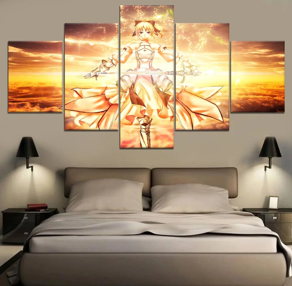 Wall Art Modular Framerowk Picture Canvas Printed Modern Home Decorative Anime Painting 5 Pieces Fate KOHA-ACE Character Poster
Wall Art Modular Framerowk Picture Canvas Printed Modern Home Decorative Anime Painting 5 Pieces Fate KOHA-ACE Character Poster