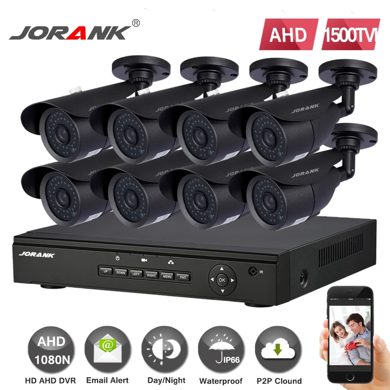 Камера Наружного видеонаблюдения HD 8 каналов 1080P 720 TVL|kit kits|kit dvrkit outdoor |
