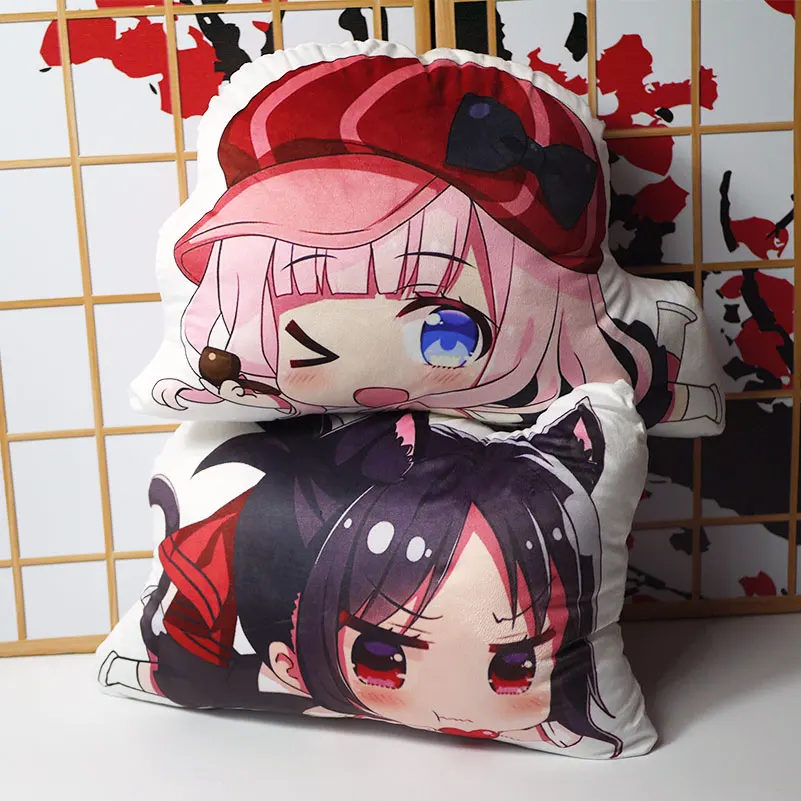 Подушка Kaguya-sama Love Is War, игрушка, аниме Shinomiya Kaguya Fujiwara Chika, короткая плюшевая кукла, двухсторонняя наволочка 48 см
Подушка Kaguya-sama Love Is War, игрушка, аниме Shinomiya Kaguya Fujiwara Chika, короткая плюшевая кукла, двухсторонняя наволочка 48 см