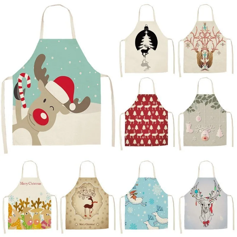 1Pcs Lovely Deer Christmas Apron for Woman Pinafore Cotton Linen Aprons 53*65cm Home Kitchen Cooking Baking Cleaning Bibs CM1004
1Pcs Lovely Deer Christmas Apron for Woman Pinafore Cotton Linen Aprons 53*65cm Home Kitchen Cooking Baking Cleaning Bibs CM1004
