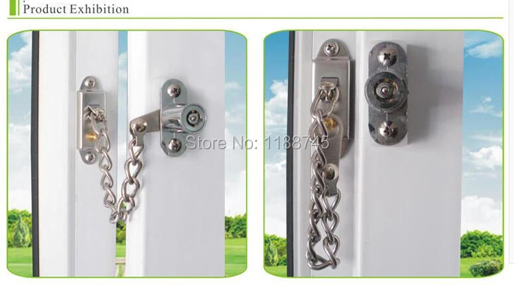Aluminium chain door lock anti-theft Hardware specially designed for children's safety
Aluminium chain door lock anti-theft Hardware specially designed for children's safety