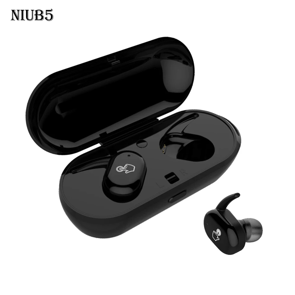 NiUB5 TWS Bluetooth Earphone True Wireless Touch Earbuds With Charger Box Built-in Mic APTX Stereo Sports mini bluetooth headset
NiUB5 TWS Bluetooth Earphone True Wireless Touch Earbuds With Charger Box Built-in Mic APTX Stereo Sports mini bluetooth headset