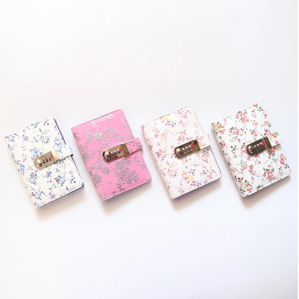 Domikee cute flower leather spiral notebooks stationery,candy student person diary agenda planner organizer,with pass words lock
Domikee cute flower leather spiral notebooks stationery,candy student person diary agenda planner organizer,with pass words lock