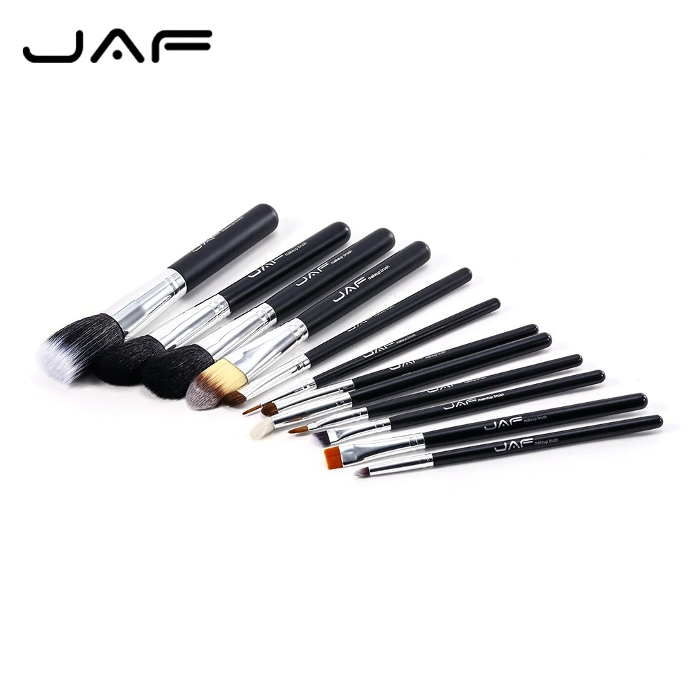JAF 12pcs Portable Nylon Animal Hair Makeup Brush Set with Cylindrical Storage Bag
JAF 12pcs Portable Nylon Animal Hair Makeup Brush Set with Cylindrical Storage Bag