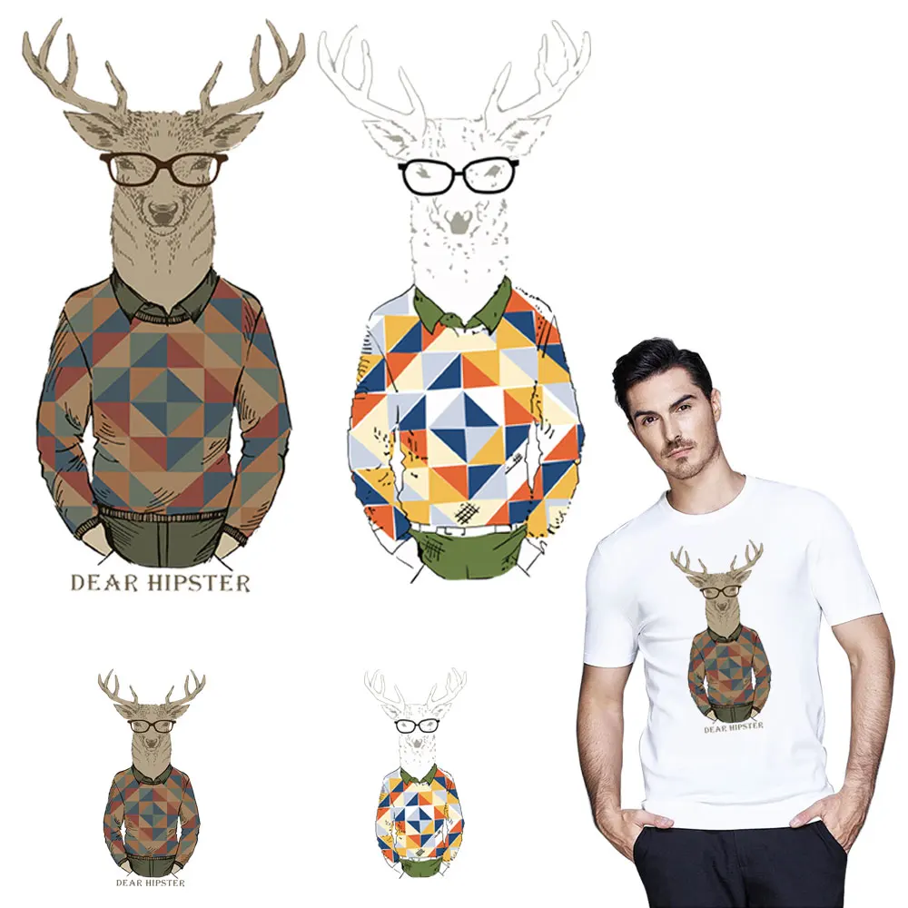 Cool Mr Deer iron patches for T-shirt heat transfers clothes patch stickers for Top DIY decoration appliqued Christmas Deer
Cool Mr Deer iron patches for T-shirt heat transfers clothes patch stickers for Top DIY decoration appliqued Christmas Deer