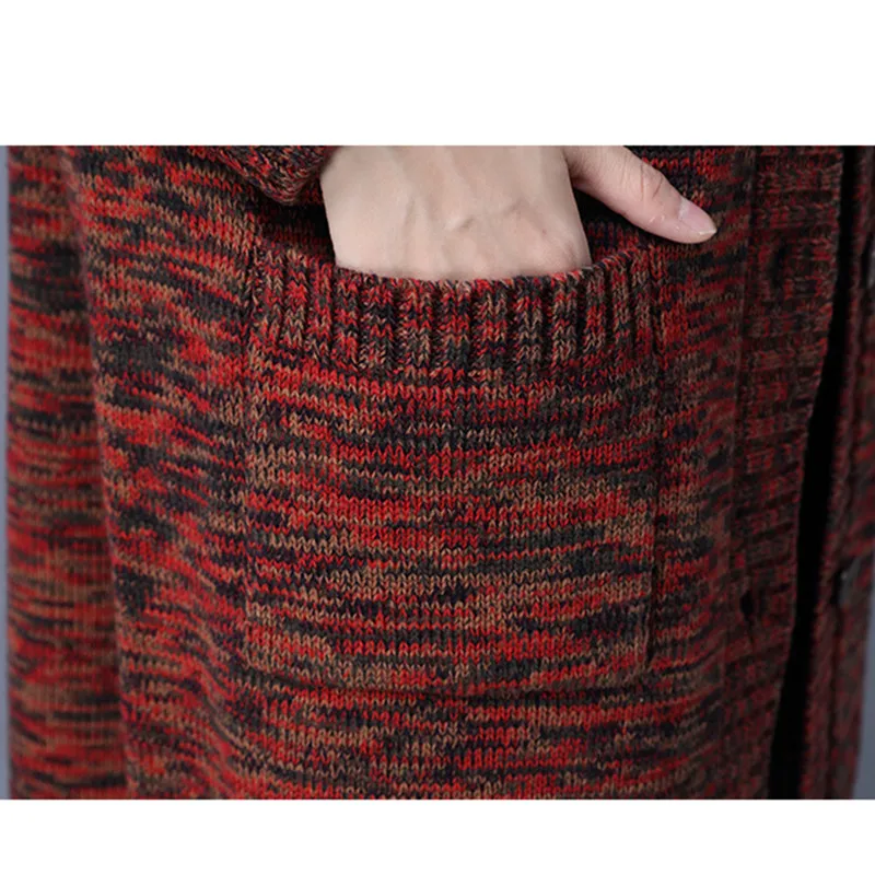 Autumn Winter Women Knitting Sweater Cardigan Hooded Coat Korean Loose Pocket Long Cardigans Single-breasted Female Knitted Top
Autumn Winter Women Knitting Sweater Cardigan Hooded Coat Korean Loose Pocket Long Cardigans Single-breasted Female Knitted Top