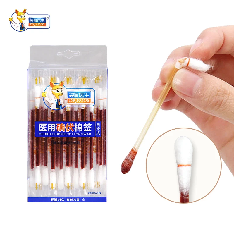 20pcs/box(2 boxes) 8cm Idealplast Disposable Medical Iodine Cotton Stick Bar Iodine Disinfected Cotton Swab Travelling First Aid
20pcs/box(2 boxes) 8cm Idealplast Disposable Medical Iodine Cotton Stick Bar Iodine Disinfected Cotton Swab Travelling First Aid