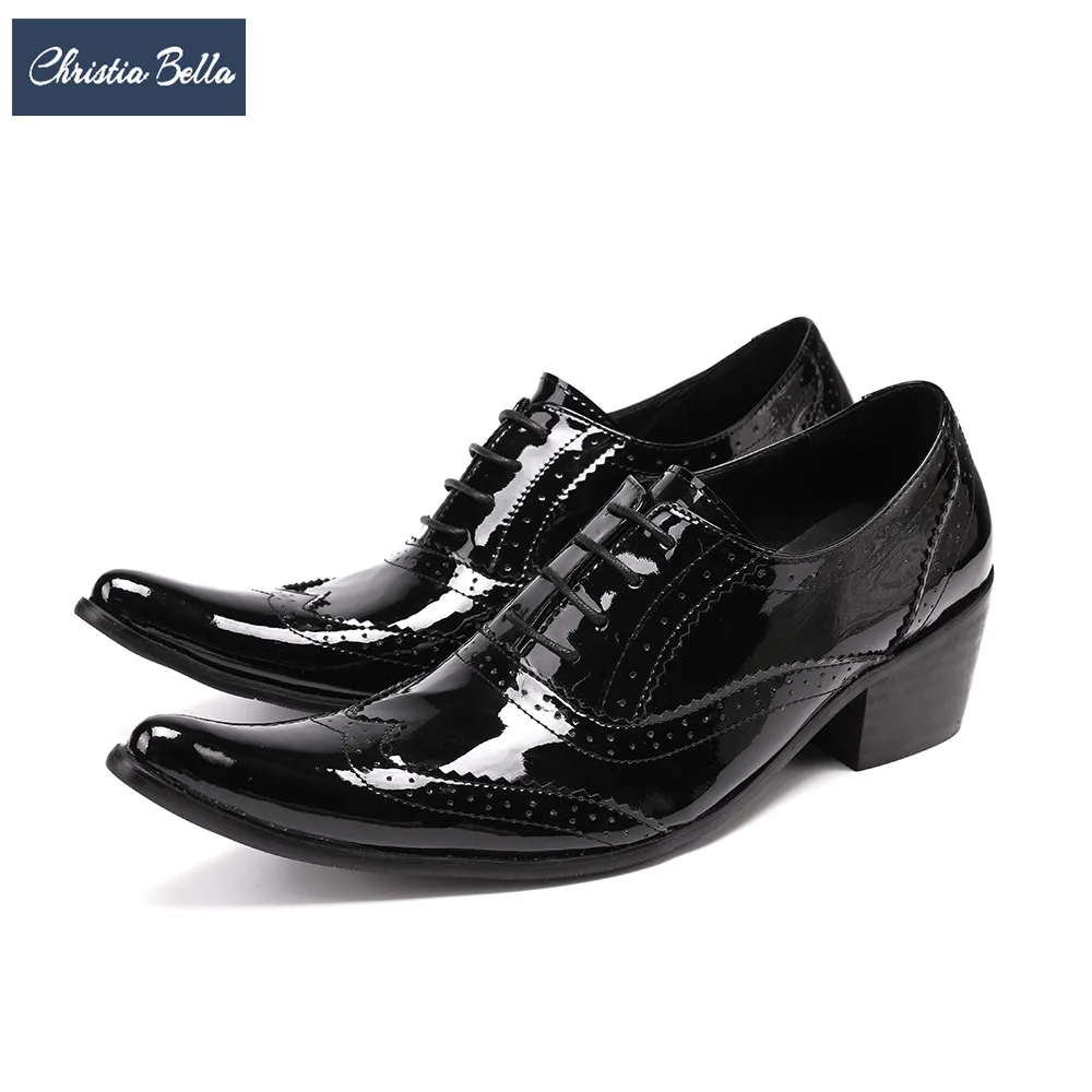 Christia Bella British Style Carved Men Wedding Dress Shoes Genuine Leather Oxfords Shoes Black Office Business Men Formal Shoes
Christia Bella British Style Carved Men Wedding Dress Shoes Genuine Leather Oxfords Shoes Black Office Business Men Formal Shoes
