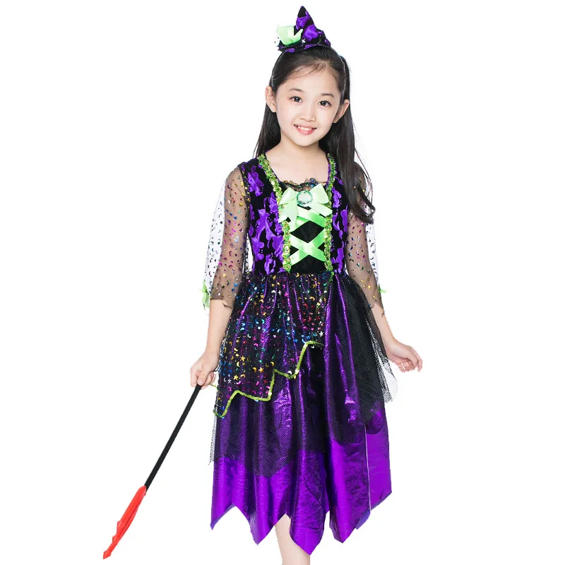 Children's Halloween Costume Princess Witch Cosplay Costume Stage Masquerade Witch Costume
Children's Halloween Costume Princess Witch Cosplay Costume Stage Masquerade Witch Costume