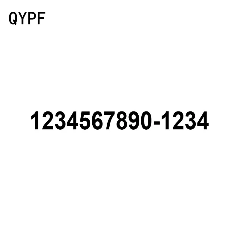 QYPF 19CM*2CM Funny Number 1234567890-1234 Decal Black/Silver Vinyl Car Sticker Accessories C15-0570
QYPF 19CM*2CM Funny Number 1234567890-1234 Decal Black/Silver Vinyl Car Sticker Accessories C15-0570