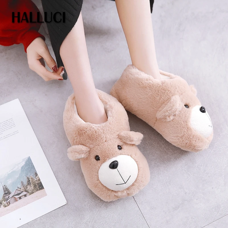 Kawaii bear Winter warm fleece flats shoes slippers women home plush indoor women rubber Bedroom non-slip Flip Flops slides
Kawaii bear Winter warm fleece flats shoes slippers women home plush indoor women rubber Bedroom non-slip Flip Flops slides