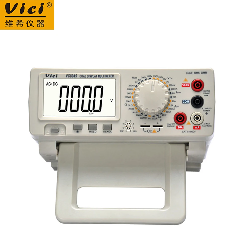 Digital Multimeter Vici VICHY VC8045 Bench Top 4 1/2 True RMS DCV/ACV/DCA/ACA DKTD0122
Digital Multimeter Vici VICHY VC8045 Bench Top 4 1/2 True RMS DCV/ACV/DCA/ACA DKTD0122