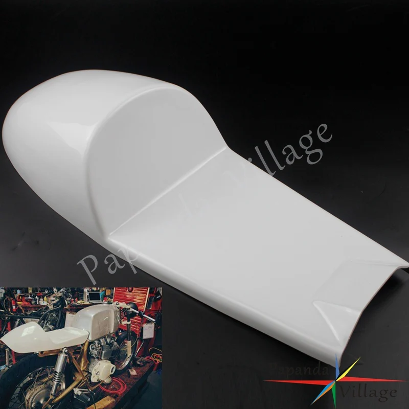 

White Motorbike Universal Cafe Racer Humpback Seat Pan Base for Honda CB500 CB550 CB650 CB750 Yamaha RD350 XS650 V-twin 920