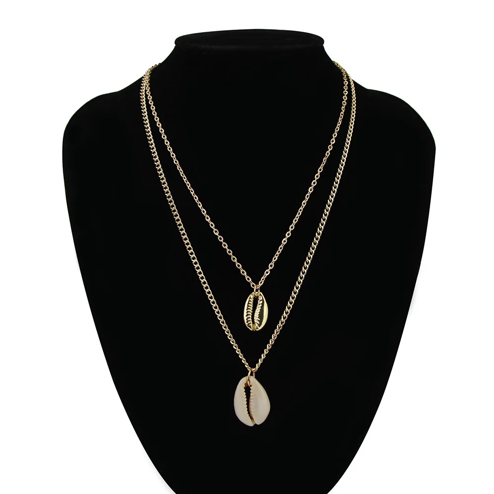 CHICVIE Two Layered Seashell Necklaces&Pendants For Women Bohemian Jewelry Gold Ocean Shell Necklaces Chain Necklace SNE190088
CHICVIE Two Layered Seashell Necklaces&Pendants For Women Bohemian Jewelry Gold Ocean Shell Necklaces Chain Necklace SNE190088