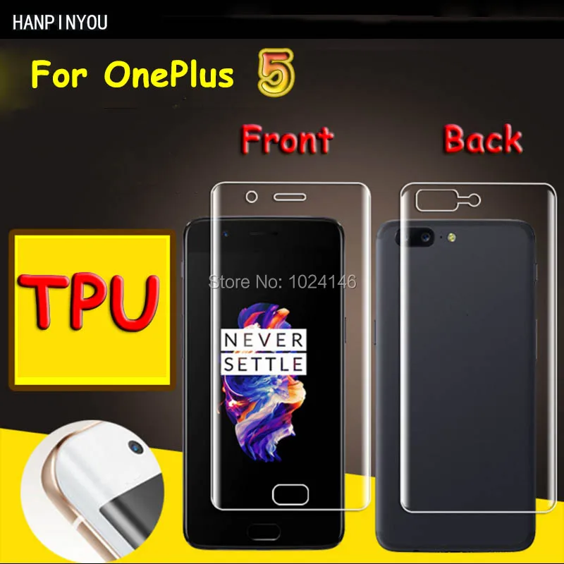 Front / Back Full Coverage Clear Soft TPU Film Screen Protector For OnePlus 5 1+ 5 5.5" Cover Curved Parts (Not Tempered Glass)
Front / Back Full Coverage Clear Soft TPU Film Screen Protector For OnePlus 5 1+ 5 5.5" Cover Curved Parts (Not Tempered Glass)