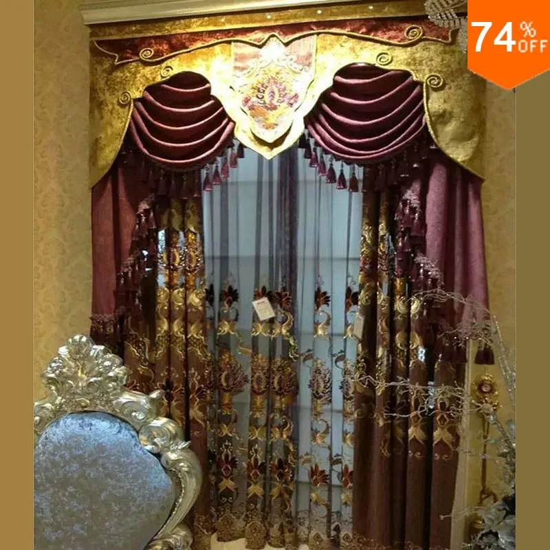 Nice Purple Embroidery Golden flowers curtains dinning Room Curtain Classic lavender kitchen rooms elegant Living Room Curtains
Nice Purple Embroidery Golden flowers curtains dinning Room Curtain Classic lavender kitchen rooms elegant Living Room Curtains